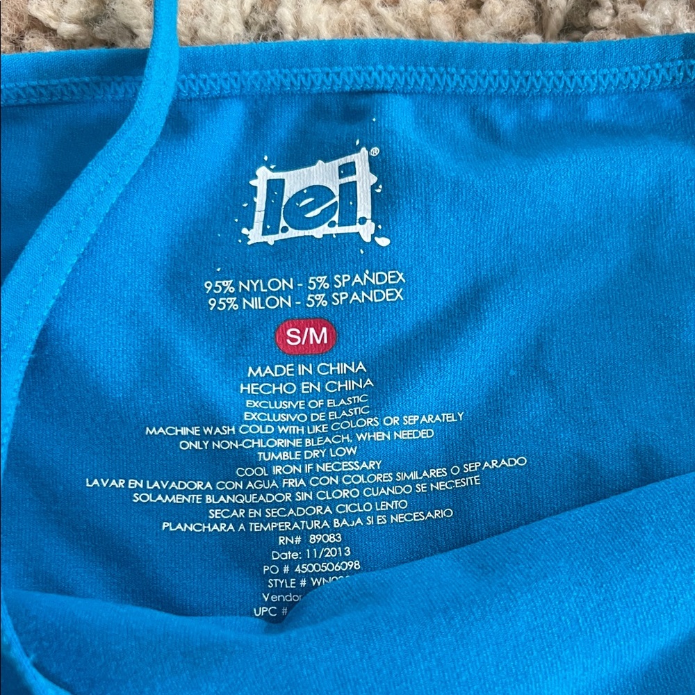 ❤️4/$10 LEI Women's Camisole Trio - Blue, Yellow, and Aqua - Picture 2 of 4